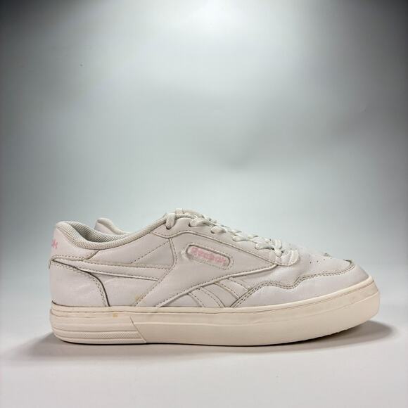Reebok Club C 85 White Leather Classic Low Top Platform Sneakers Women's Size 8 - Picture 1 of 11